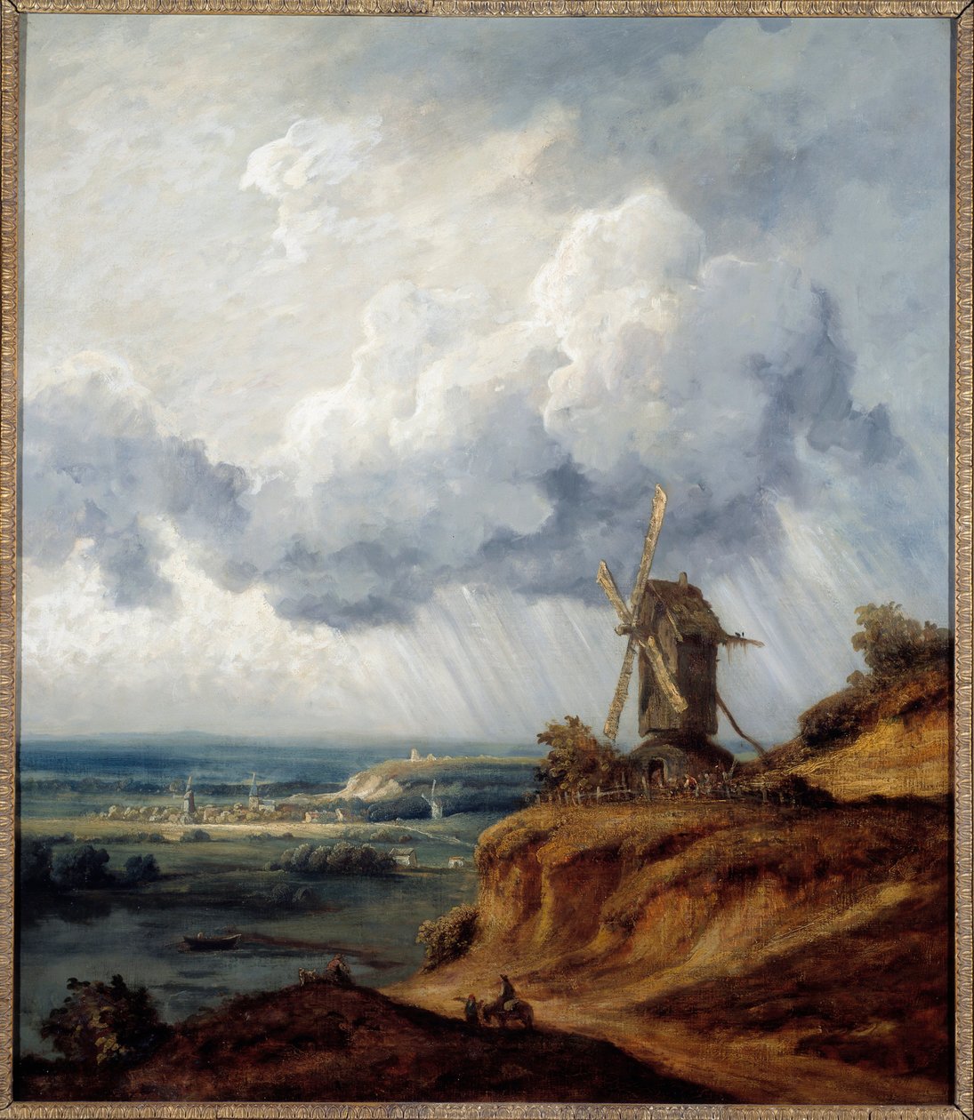 mlýn Argenteuil. Obraz od Georgese Michela (1763-1843) od Georges Michel