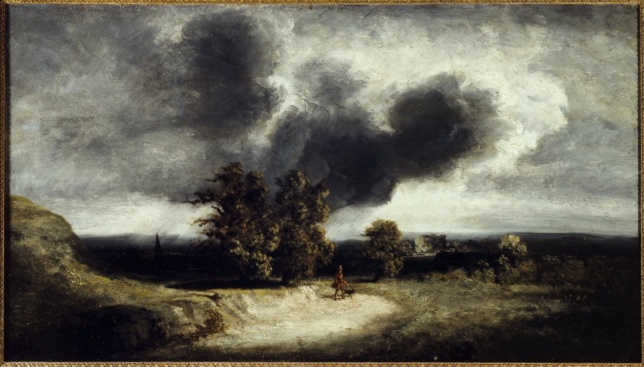 Paysage des environs de Paris, asi 1830 (olej na plátně) od Georges Michel