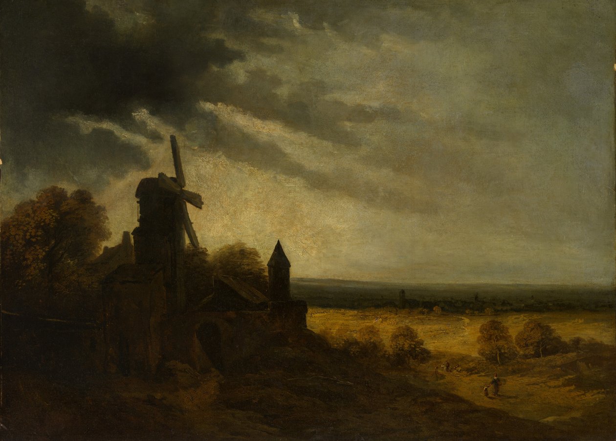 Mlýn na Montmartru, pravděpodobně ca. 1820. od Georges Michel