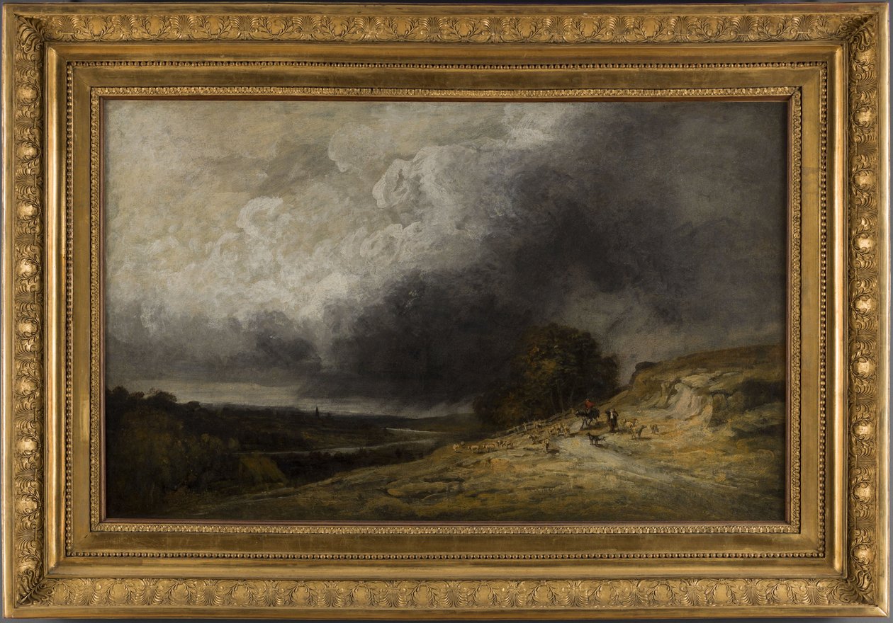 Stádo v bouři v letech 1796-1843 (olej) od Georges Michel