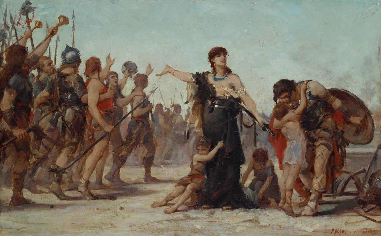 Oběť vlasti, 1879 od Georges Moreau de Tours