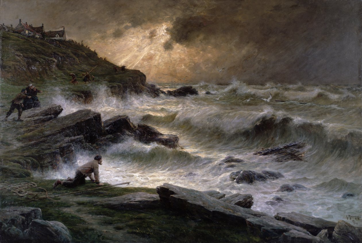Záškodníci u pobřeží Bretaně, 1911 od Georges Philibert Charles Maroniez