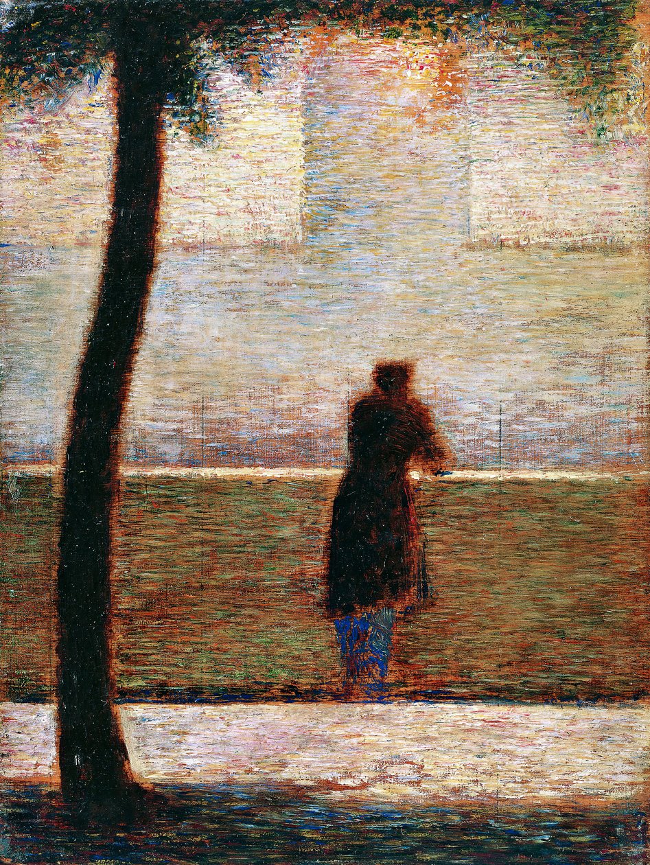 Muž opřený o parapet, ca. 1881. od Georges Pierre Seurat