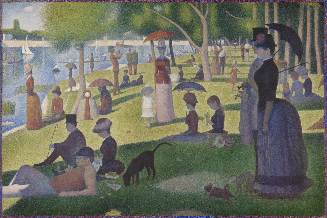 Neděle na La Grande Jatte, 1884-86 od Georges Pierre Seurat