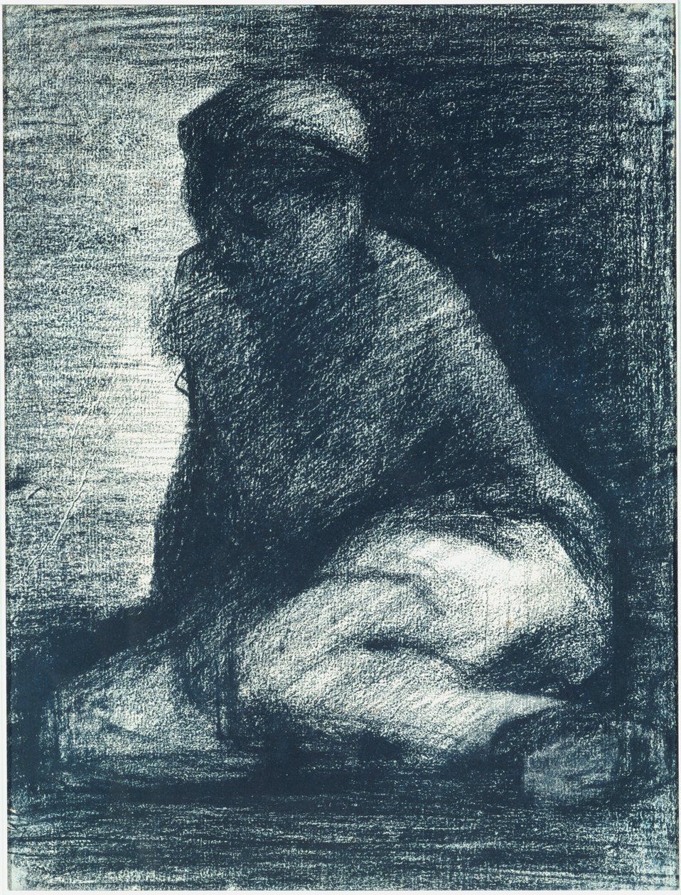 A Young Man Crouching, c.1882 od Georges Pierre Seurat