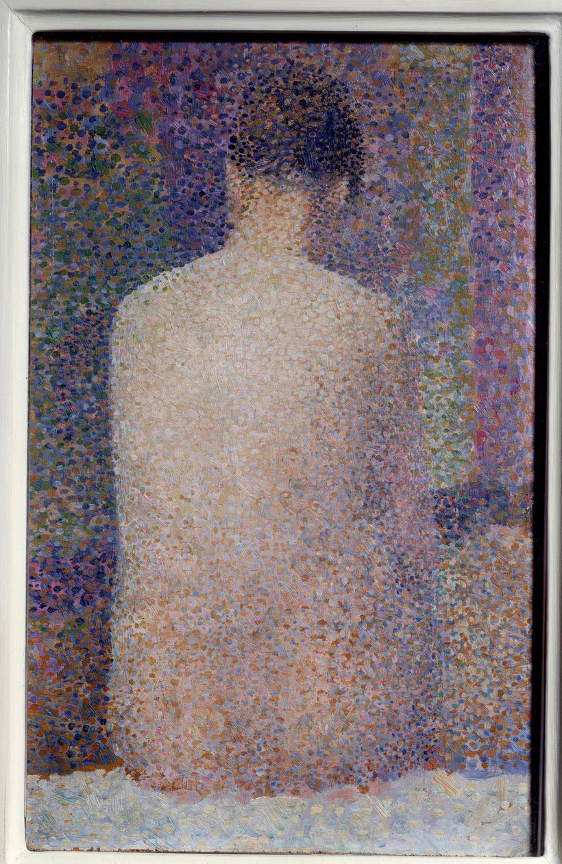 Obraz na zádech od Georgese Seurata (1859-1891) 1887 Sun. 0,24x1,55 m Paříž, musee d