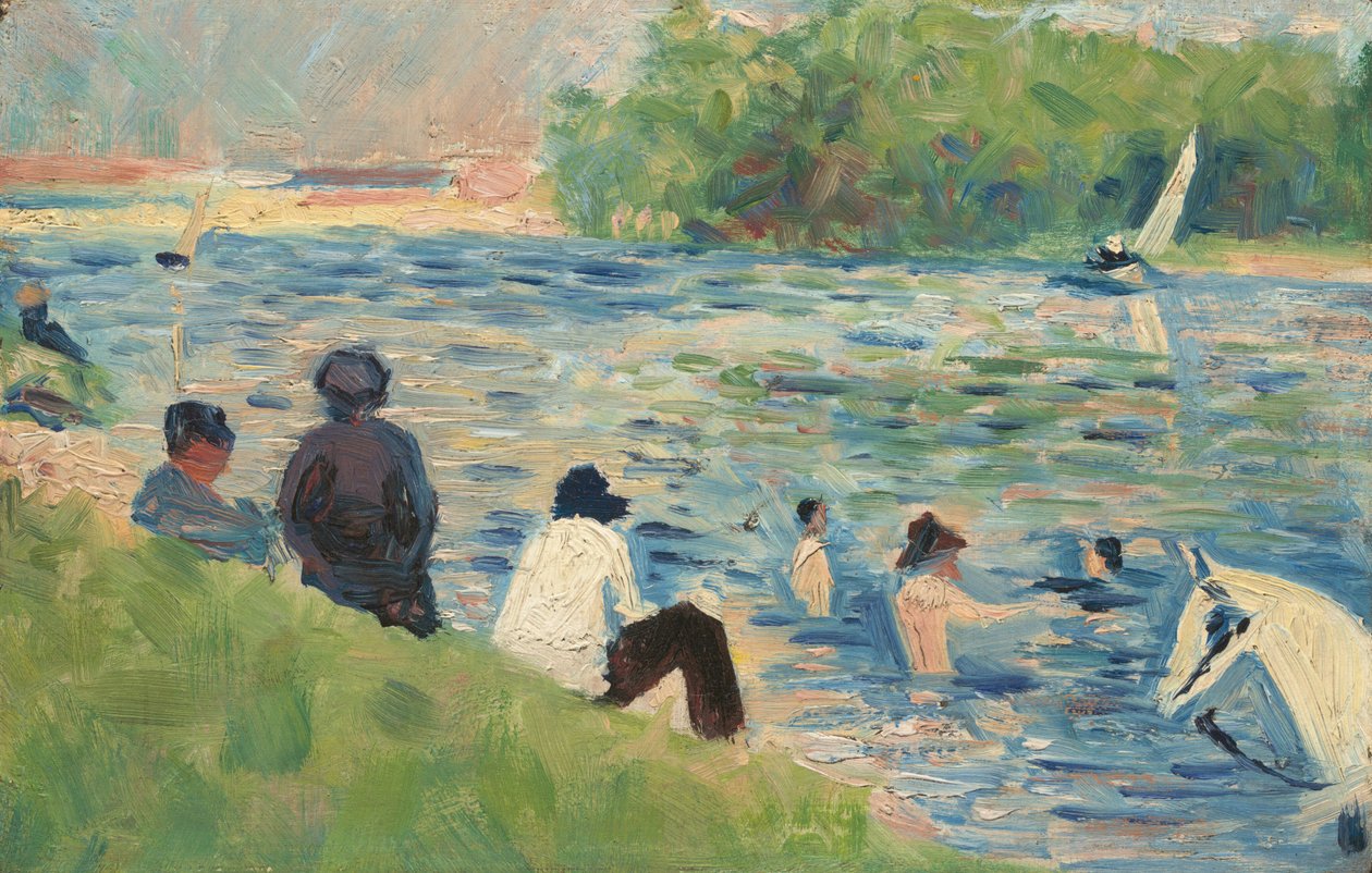 Bathers Study for Bathers at Asnières, 18831884. od Georges Pierre Seurat