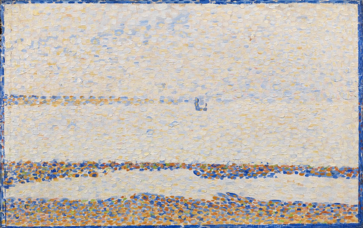 Pláž v Gravelines od Georges Pierre Seurat
