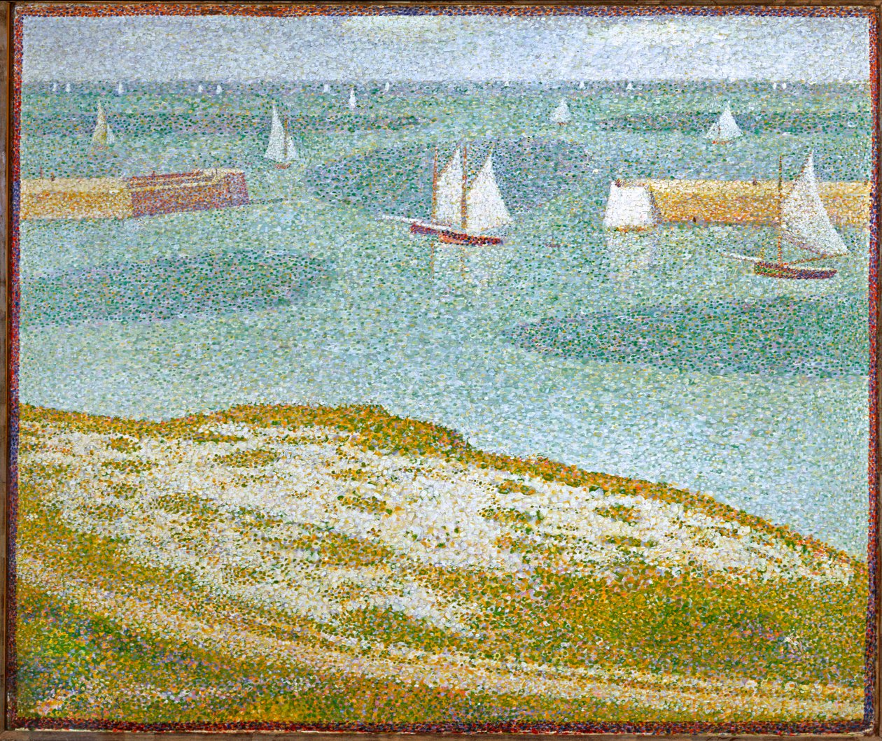 Vjezd do přístavu (olej na plátně) od Georges Pierre Seurat