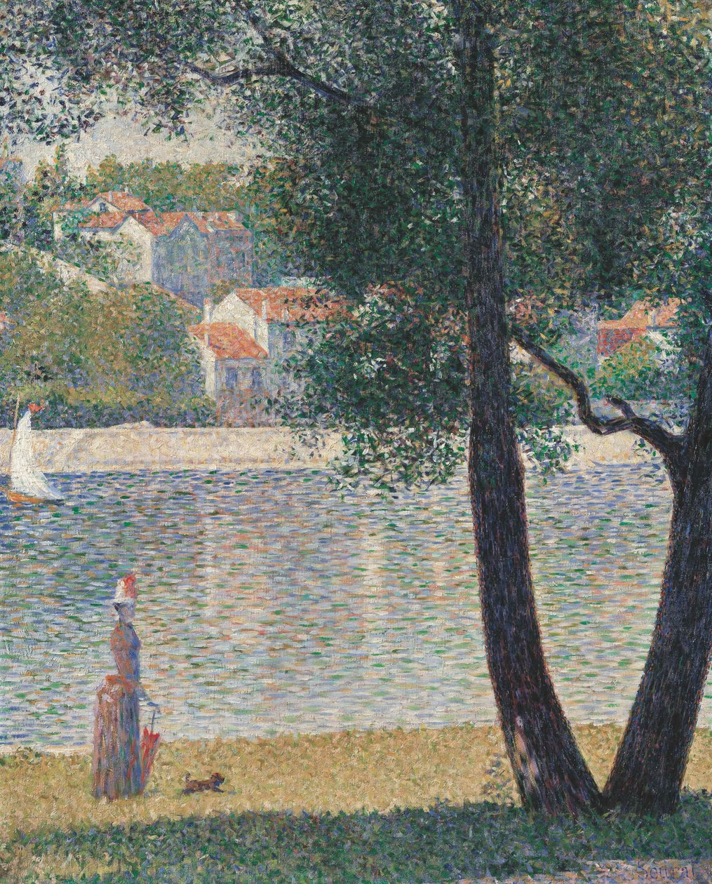 Seina v Courbevoie, 1885. od Georges Pierre Seurat