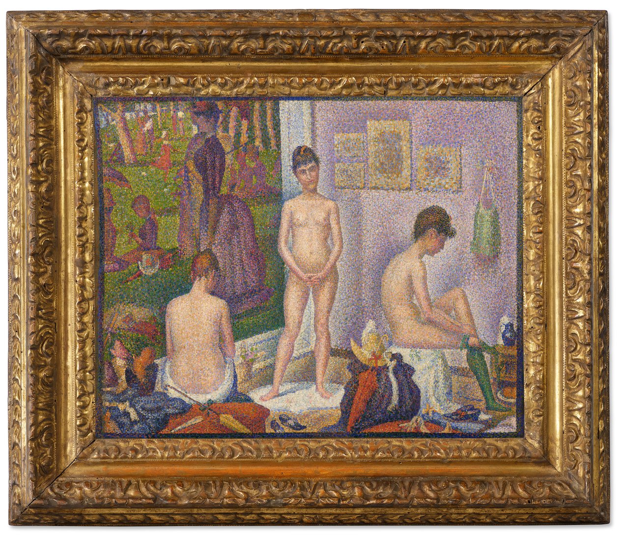 Les Poseuses, soubor (malá verze) od Georges Pierre Seurat