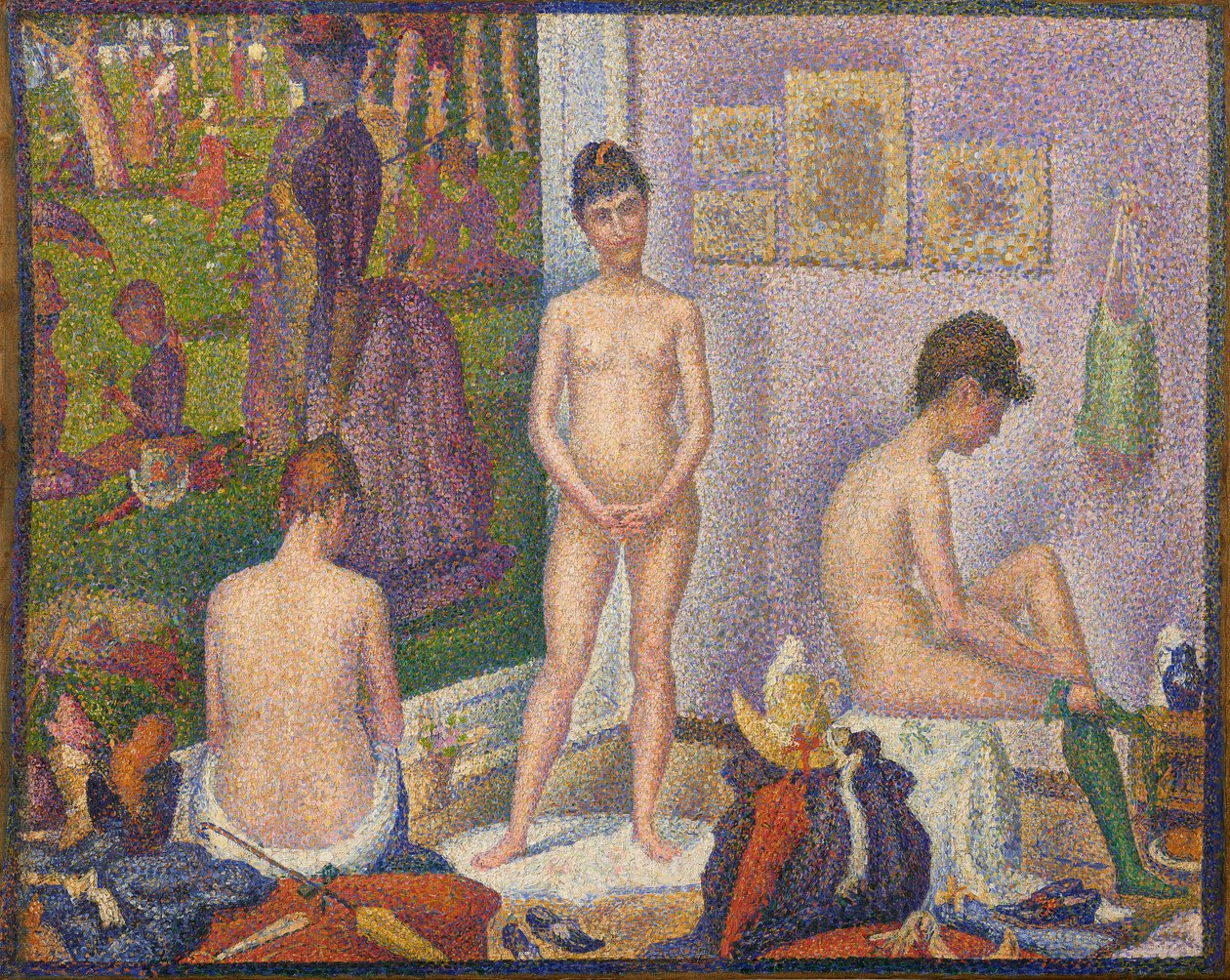Les Poseuses, soubor (malá verze) od Georges Pierre Seurat