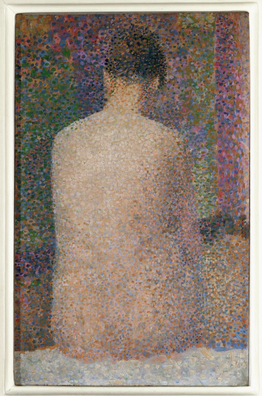 Model, pohled zezadu (olej na plátně) od Georges Pierre Seurat