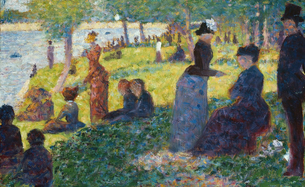 Olejový náčrt pro La Grande Jatte, 1884. od Georges Pierre Seurat