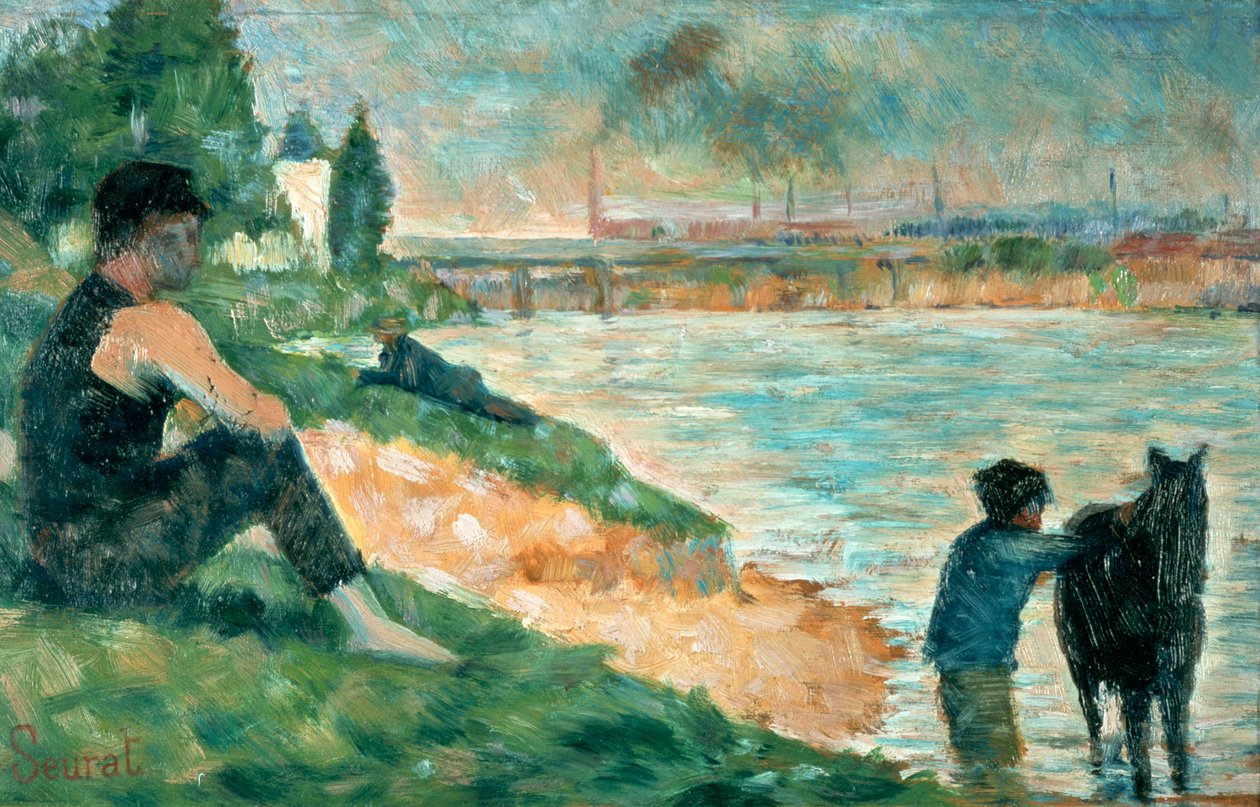 Study for A Bathe, 1883 od Georges Pierre Seurat