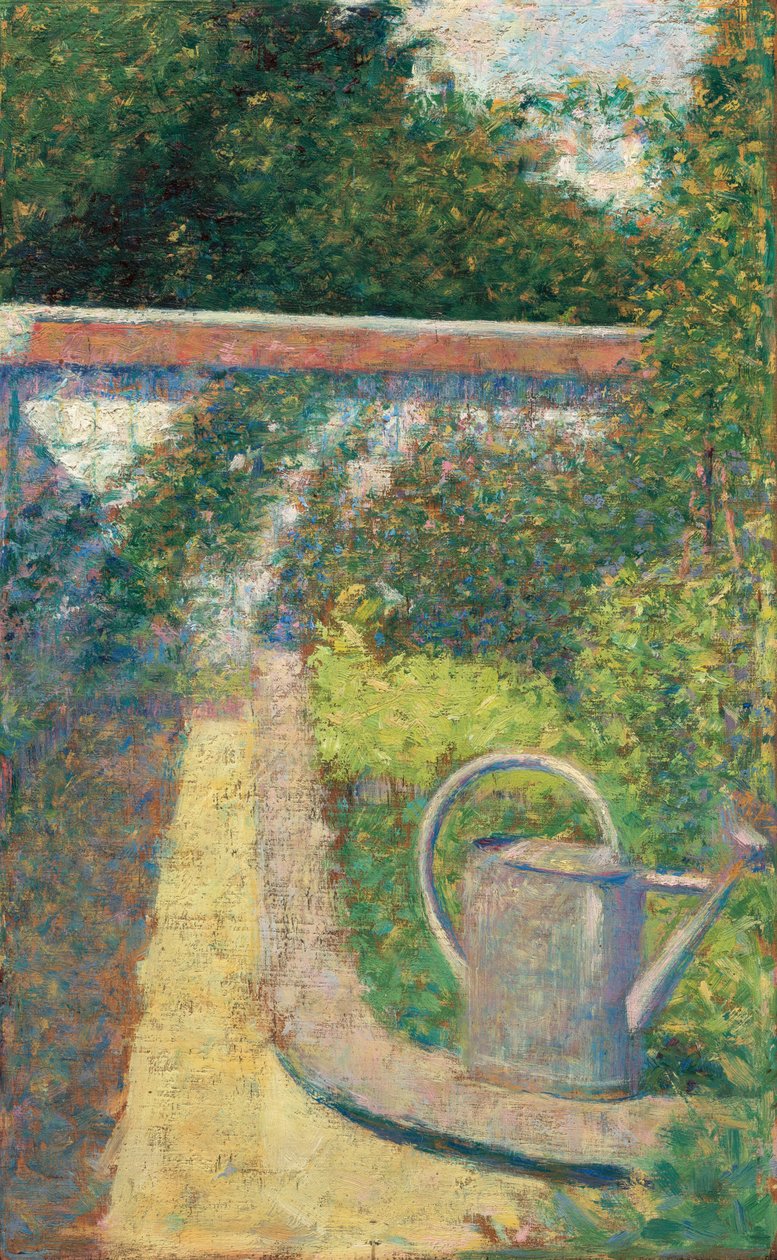The Watering Can - Garden at Le Raincy, c. 1883. od Georges Pierre Seurat