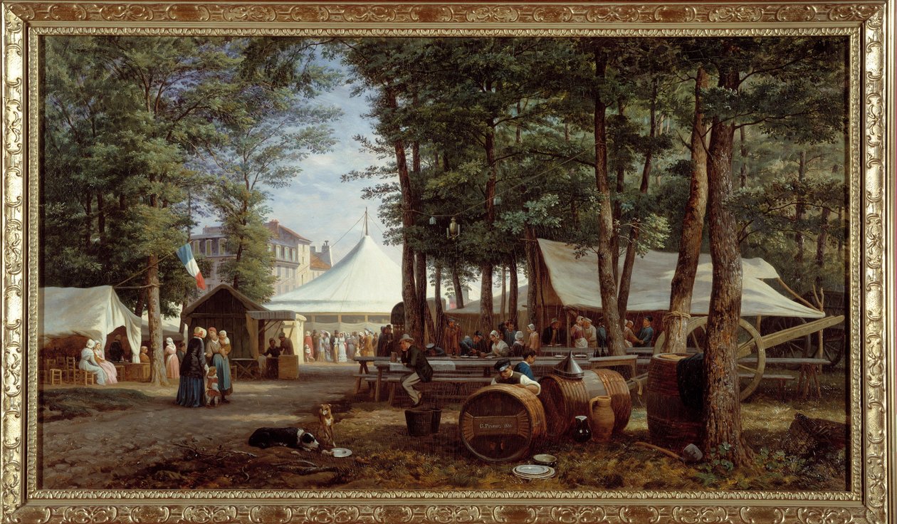 Svátek lóží v roce 1850. Obraz Georgese Prieura (19. století) od Georges Prieur