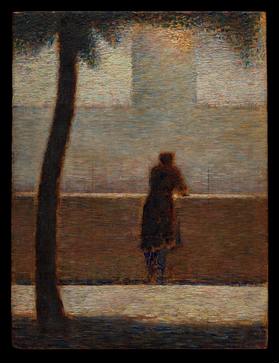 Muž opírající se o parapet od Georges Seurat