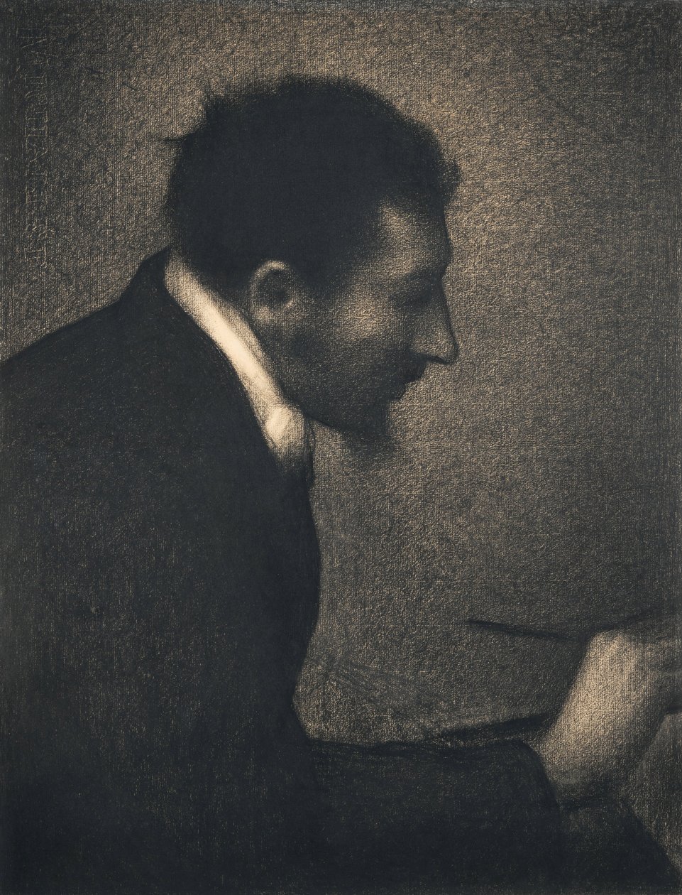 Aman-Jean, 1882-83 (pastel Conté na papíře Michallet) od Georges Seurat