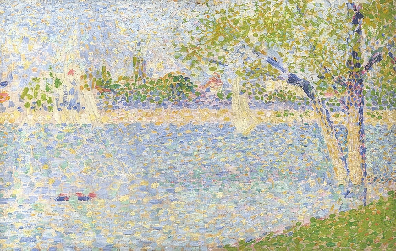 Seina při pohledu z Grande Jatte. 1888 od Georges Seurat