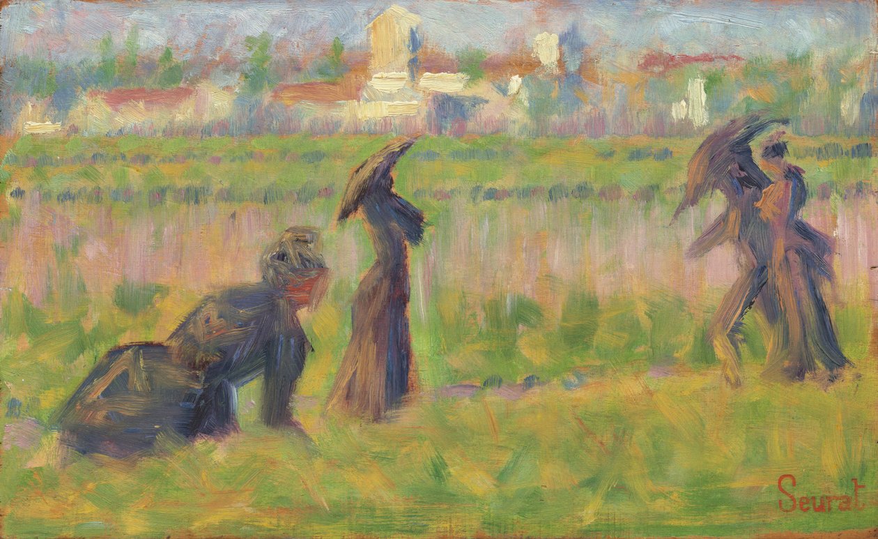 Postavy v krajině od Georges Seurat