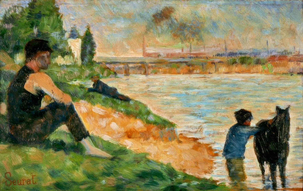 G.Seurate, studie o koupališti od Georges Seurat