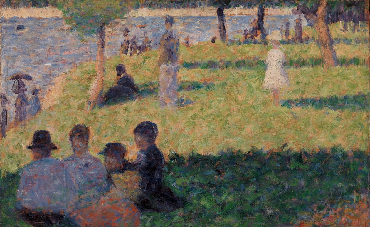 Skupina figur (studie pro "Neděle na La Grande Jatte"")" od Georges Seurat