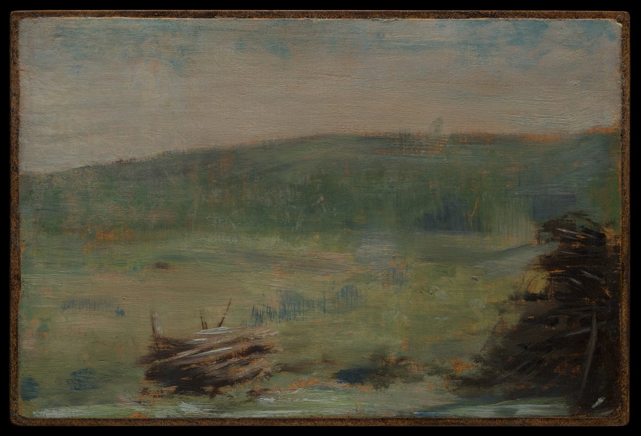 Krajina u Saint-Ouen od Georges Seurat