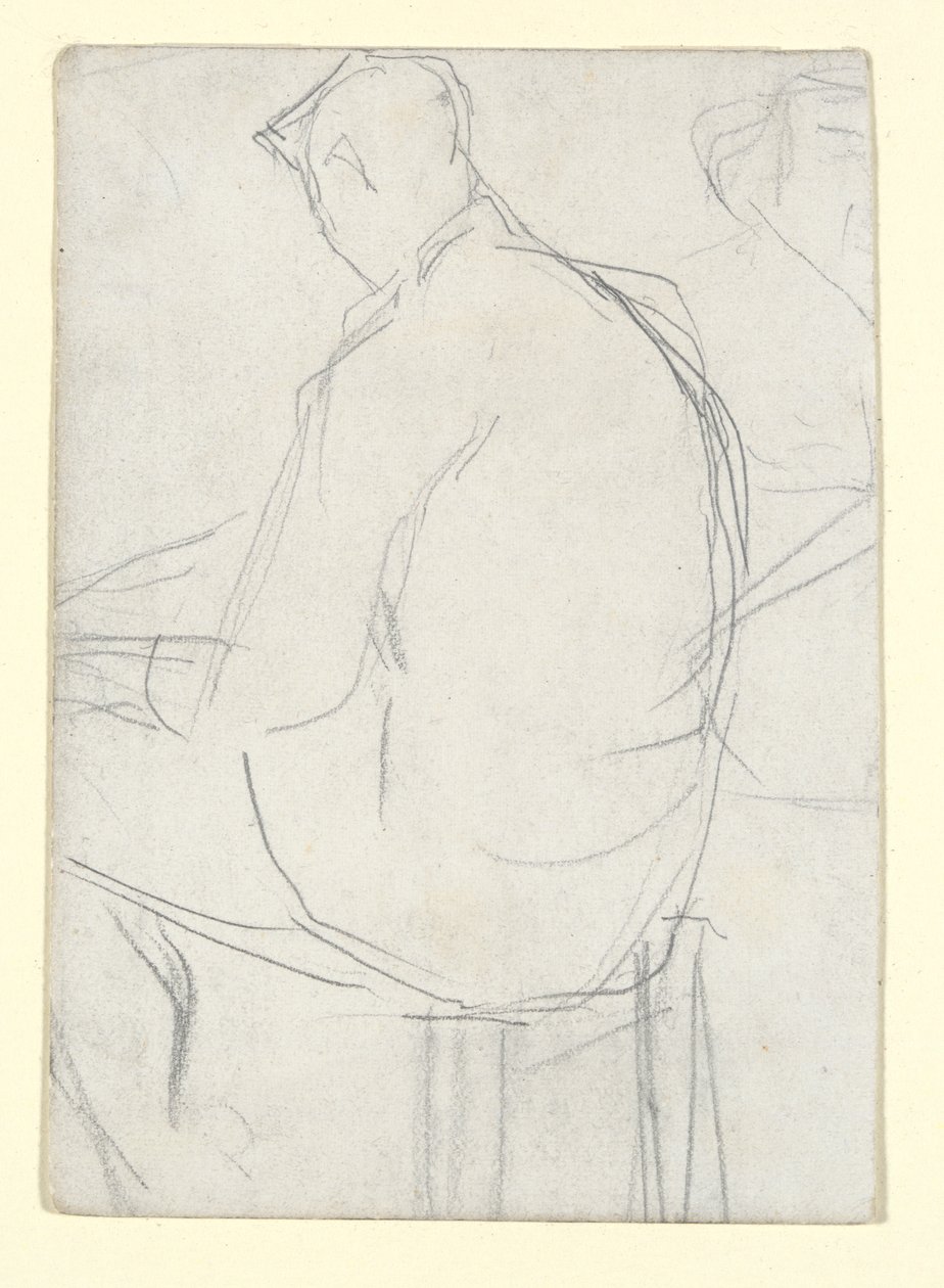 Muž sedící na stoličce od Georges Seurat