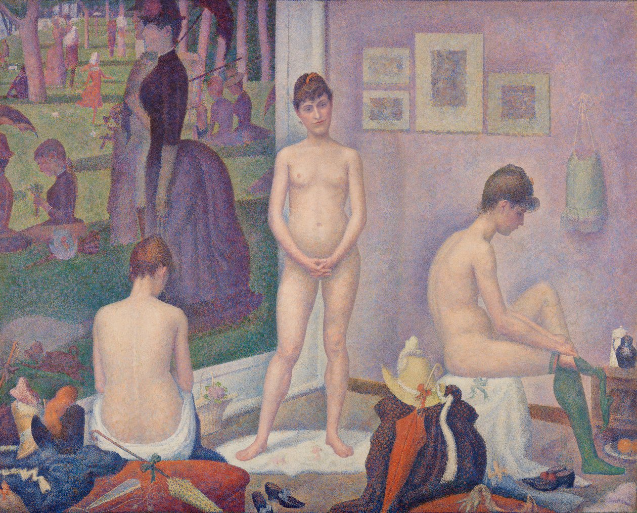 Modelky (pózy) od Georges Seurat