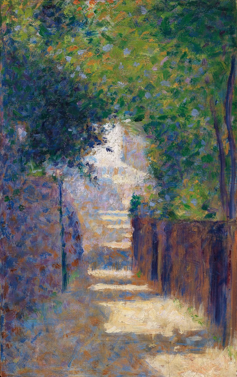 Rue St. Vincent na jaře, kolem roku 1884 od Georges Seurat