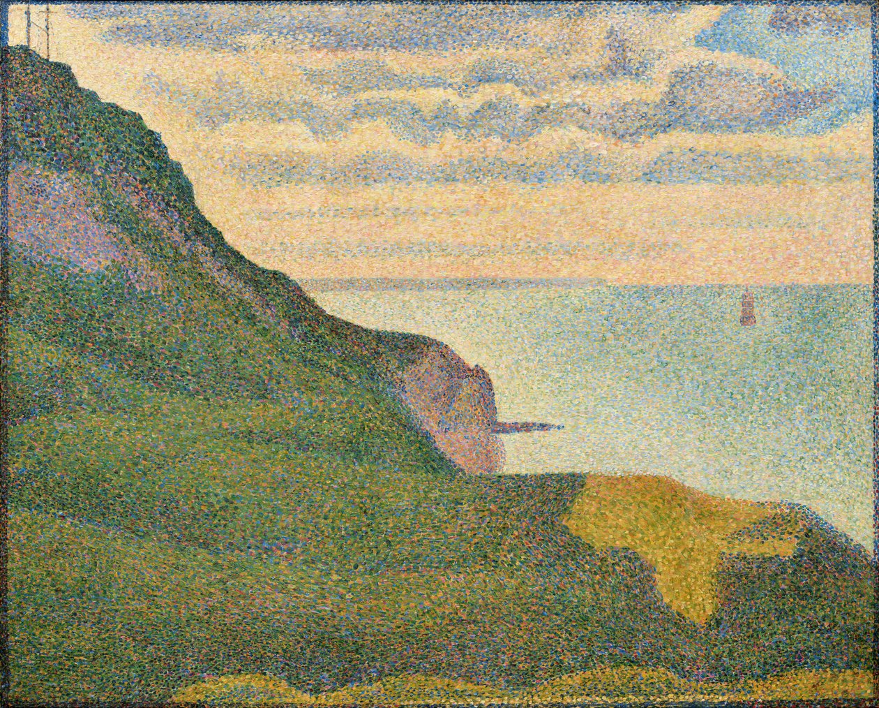 Mořská krajina v Port-en-Bessin, Normandie od Georges Seurat