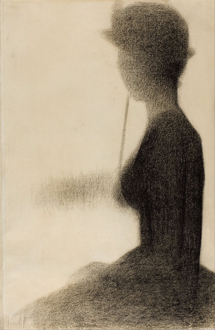 Sedící žena se slunečníkem (studie k filmu La Grande Jatte) od Georges Seurat