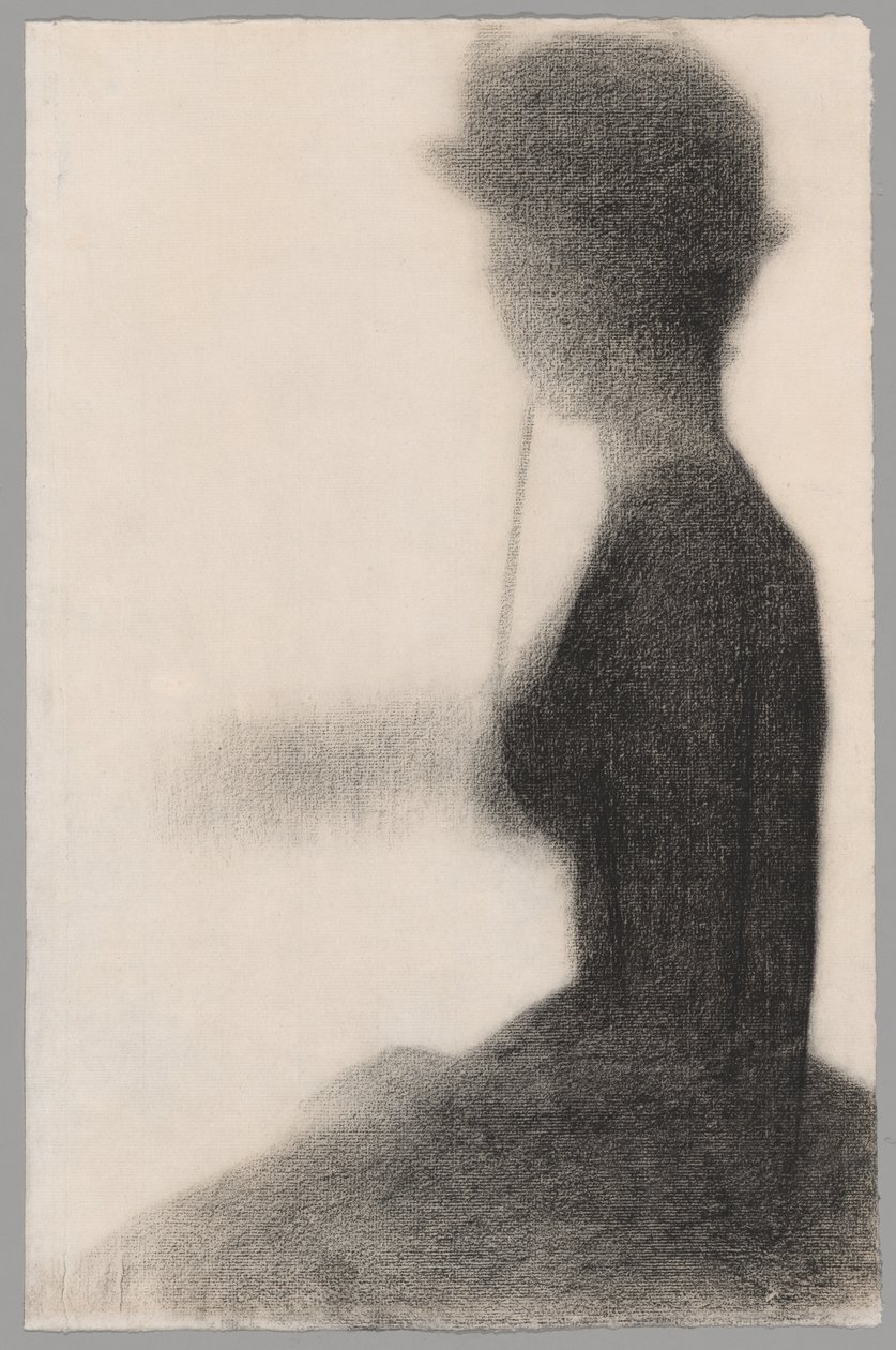 Sedící žena se slunečníkem (studie k filmu La Grande Jatte) od Georges Seurat