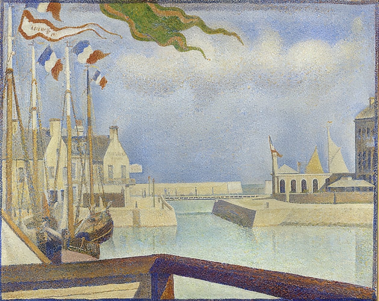 Sonntag v Port-en-Bessin (Port-en-Bessin, v neděli). 1888 od Georges Seurat
