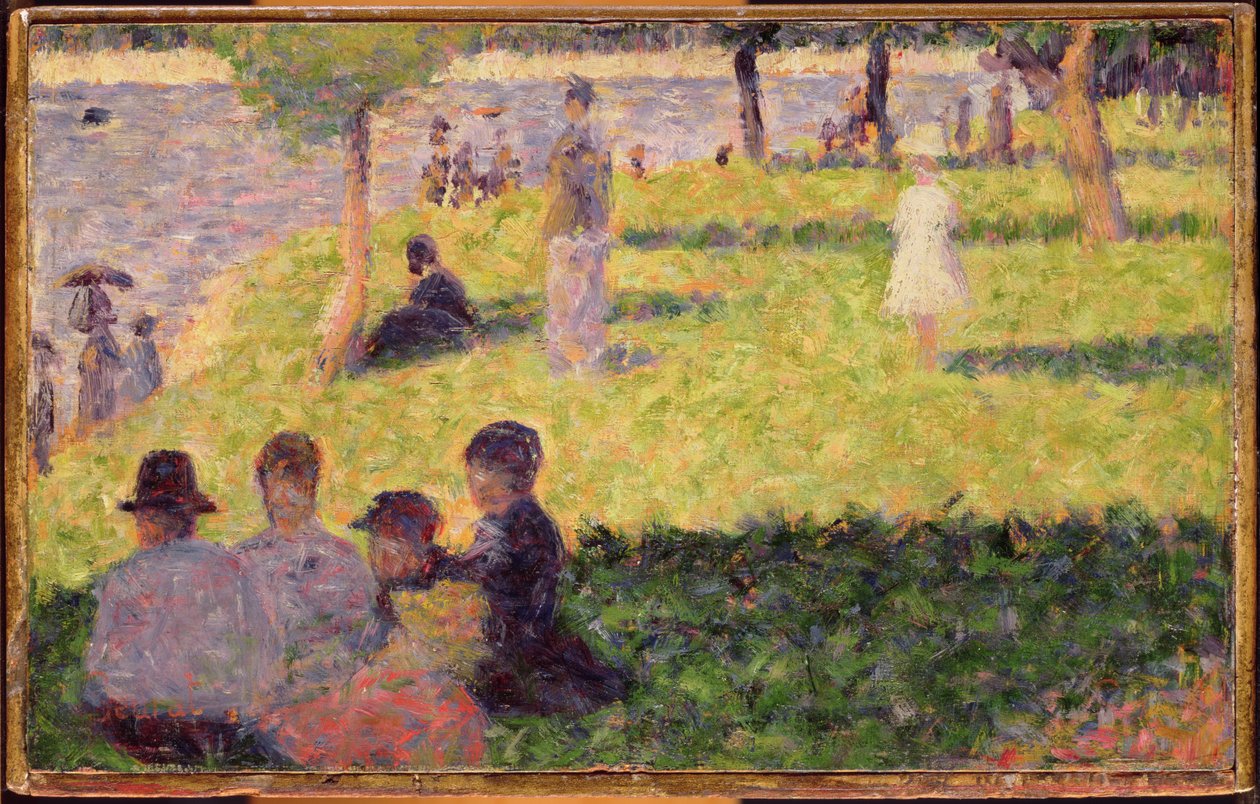 Studium na nedělní odpoledne na ostrově La Grande Jatte od Georges Seurat