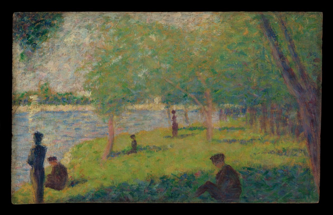 Studie k obrazu „Nedělní odpoledne na ostrově La Grande Jatte“ od Georges Seurat