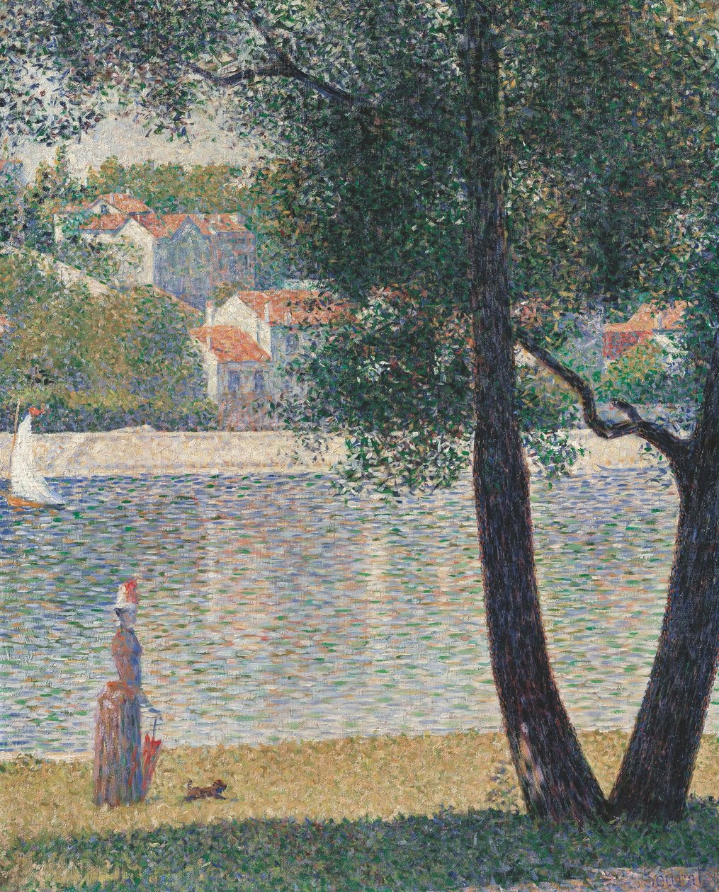 Seina v Courbevoie od Georges Seurat