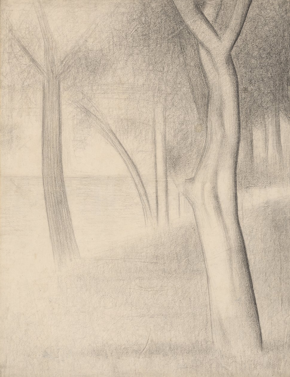 Stromy (studie pro La Grande Jatte) od Georges Seurat