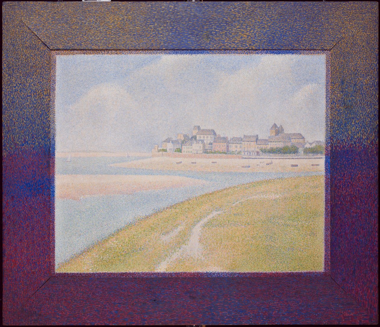 Pohled na Le Crotoy od horního toku od Georges Seurat