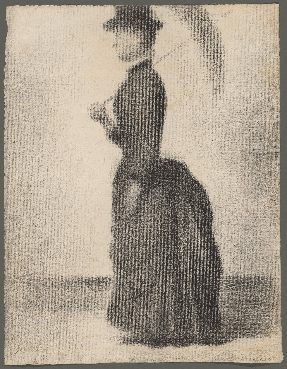 Žena kráčející se slunečníkem (studie k filmu La Grande Jatte) od Georges Seurat