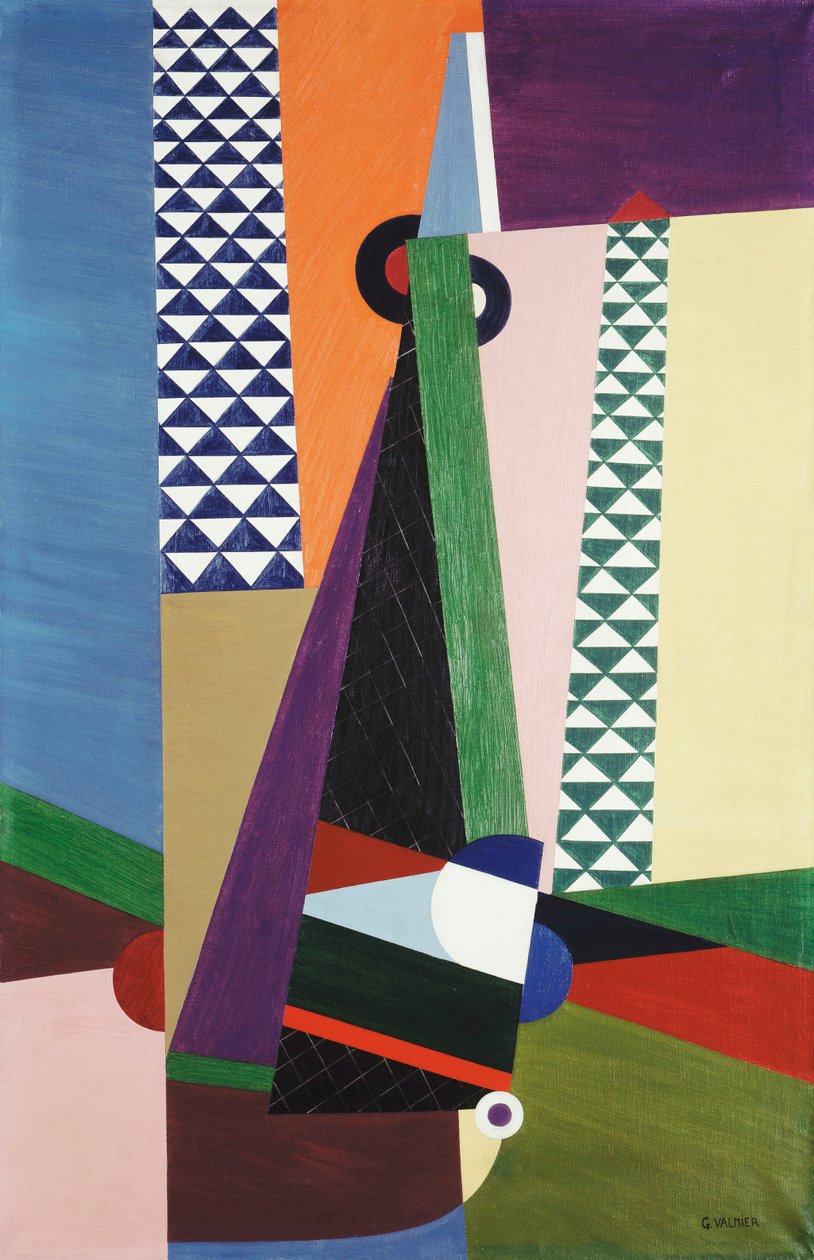 Geometrické složení, 1922 od Georges Valmier