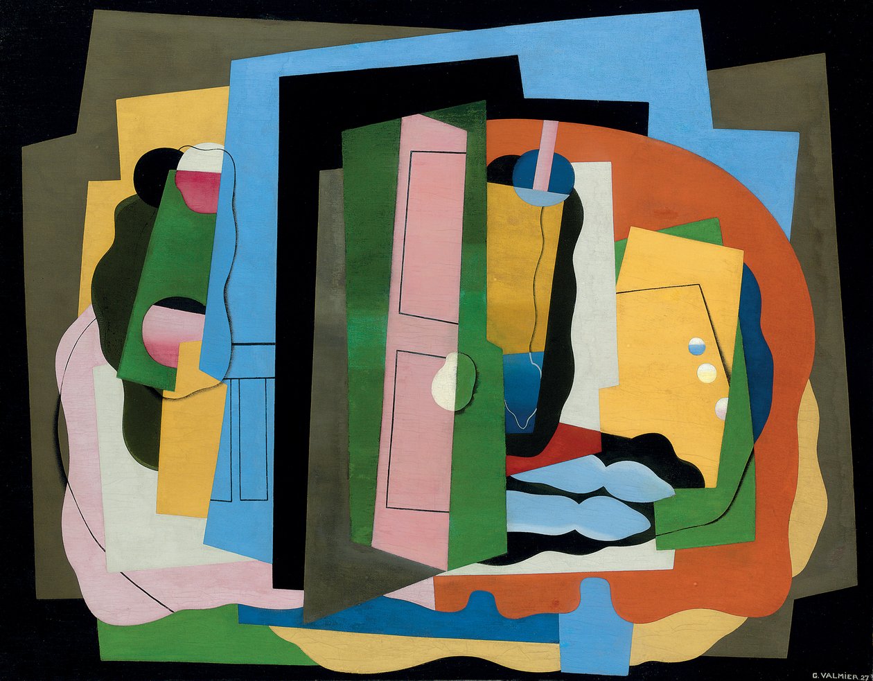 Růžové dveře; Růžové dveře, 1927 od Georges Valmier
