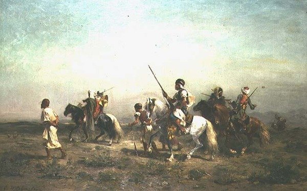 Arabové na koni od Georges Washington