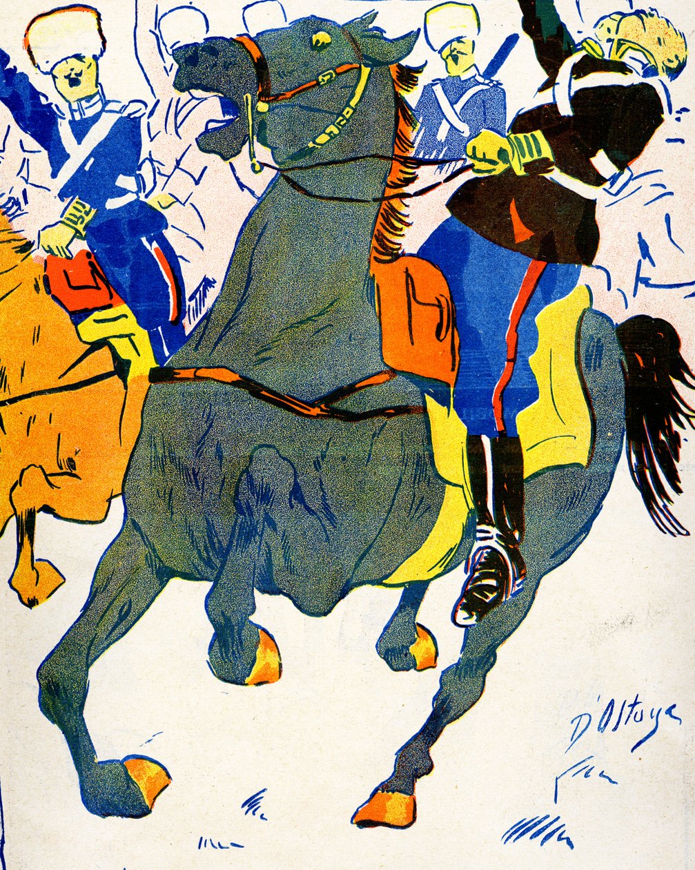 Bulharsko Mobilizuje své jednotky pro válku, 1908. od Georges d 1878 1937 Ostoya