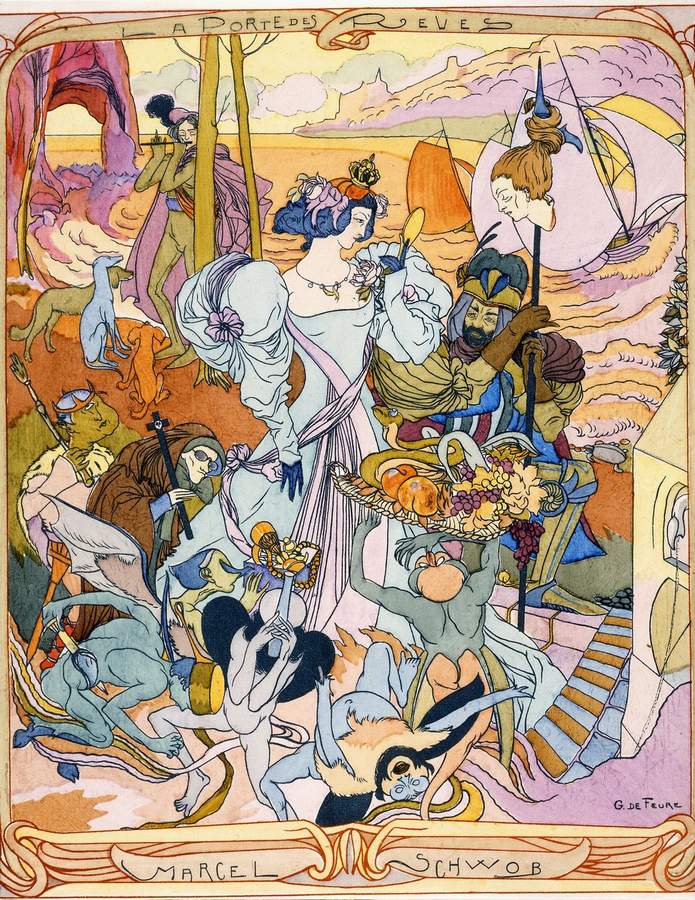 Centrální panel triptychové ilustrace z knihy 