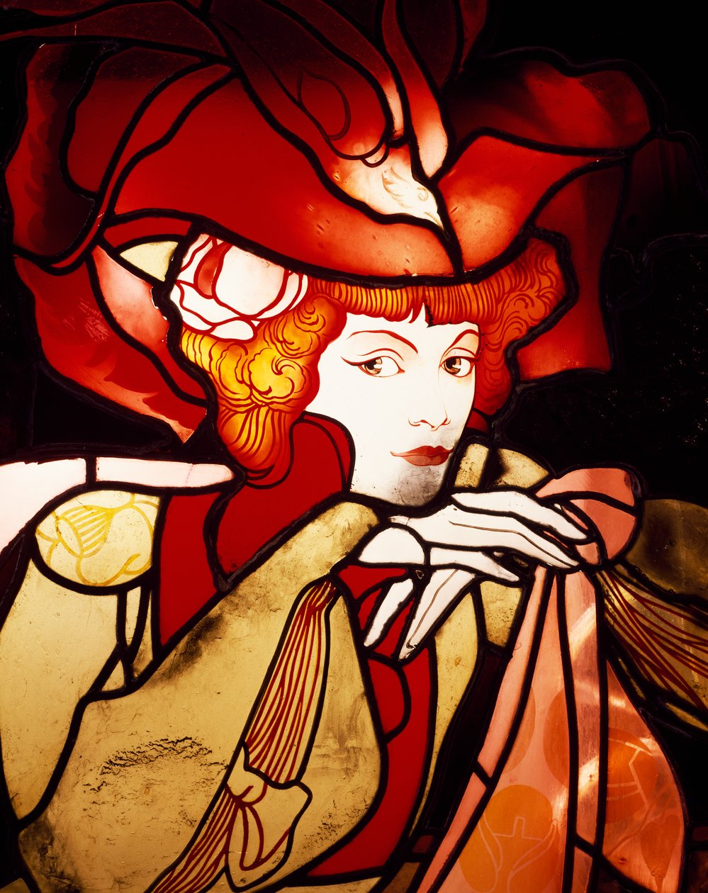 Ženská postava, detail od Georges de Feure