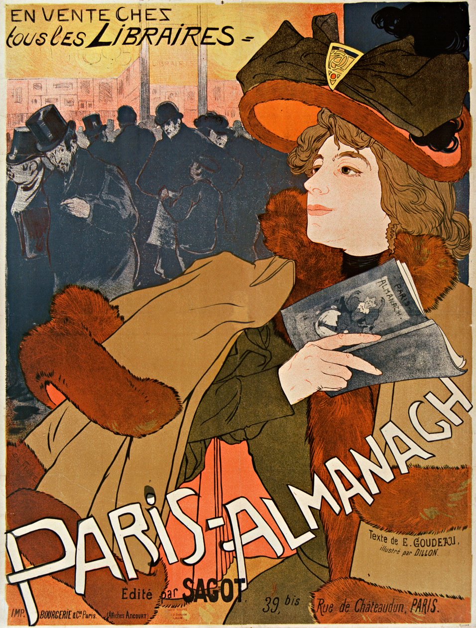 Paris-Almanach, c. 1900. od Georges de . Feure