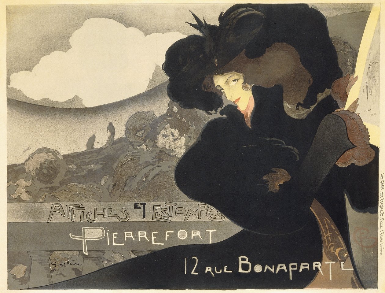 Plakáty a tisky Pierrefort; Pierrefort Plakáty a grafiky od Georges de Feure