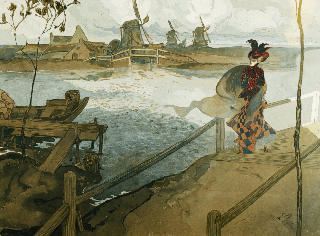 vichřice; Gale od Georges de Feure